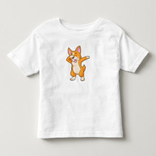 T-shirt Pour Les Tous Petits Welsh Corgi à Dance Dab Hip hop