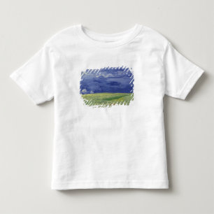 T-shirt Pour Les Tous Petits Wheatfields de Vincent van Gogh sous le nuage