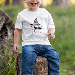T-shirt Pour Les Tous Petits Wicked Cute Witch Hat Halloween Shirt
