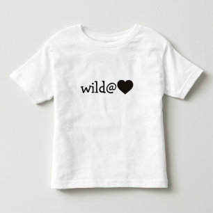 T-shirt Pour Les Tous Petits Wild at Heart - Black Heart