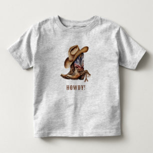 T-shirt Pour Les Tous Petits Wild West cowboy howdy boy
