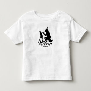 T-shirt Pour Les Tous Petits Wolf Fest 2024 Toddler Tee Design Front