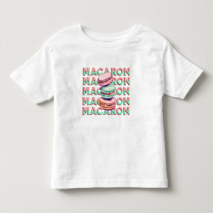 T-shirt Pour Les Tous Petits Yummy Pastel Macaron Cookies avec Vibe Vintage