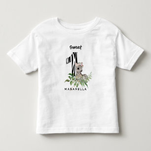 T-shirt Pour Les Tous Petits *~* Zebra ONE premier anniversaire Jungle Baby Gir