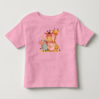 T-shirt Pour Les Tous Petits Zoo Crew Cuddles - Parade adorable animal bébé