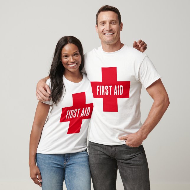 T-shirt pour lui et elle - Croix Rouge des premier (Unisexe)