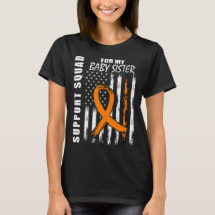 T-shirt Pour ma petite soeur Leukemia Guerrier Sensibilisa