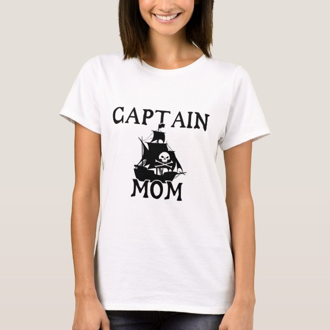 T-Shirt pour maman capitaine (Devant)