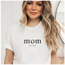 T-shirt pour maman moderne noir établi