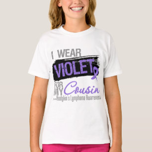 T-shirt Pour mon cousin - ruban de lymphome de Hodgkins