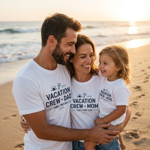 T-shirt pour papa d'équipe de vacances Famille de
