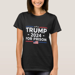 T-shirt Pour Prison 2024 drapeau américain Vintage