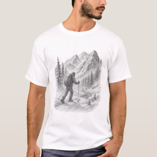 T-Shirt pour randonnée en ski hors-piste