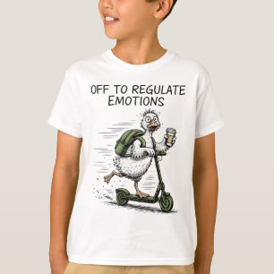 T-shirt Pour réguler les émotions drôle d'oie santé mental
