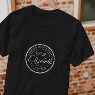 T-shirt Pour toujours dans nos coeurs Funérailles Mémorial