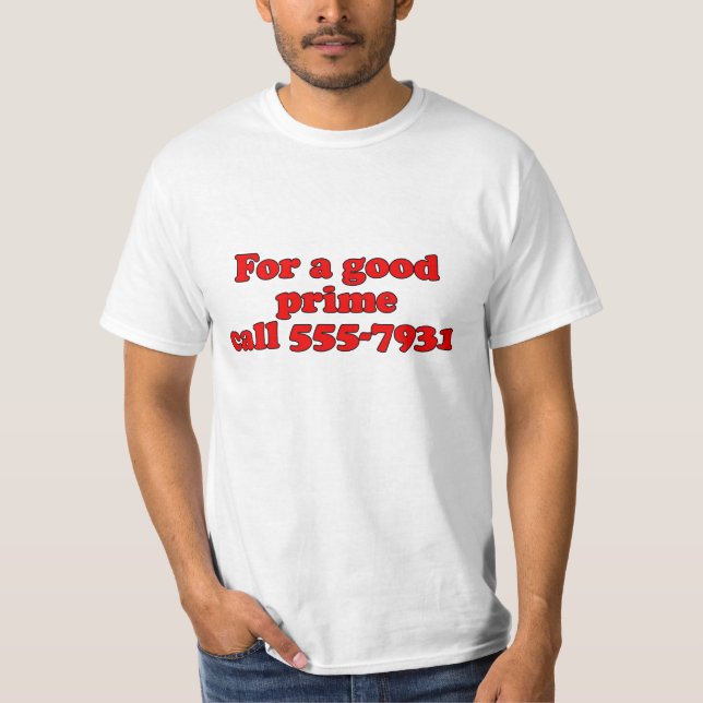T-shirt Pour un bon appel principal. (Devant)