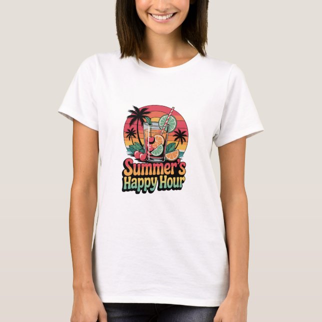 T-shirt pour une bonne heure d'été (Devant)