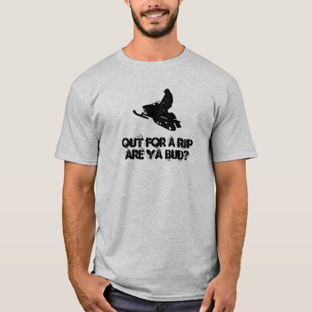 T-shirt Pour une déchirure….Snowmobile (Devant)