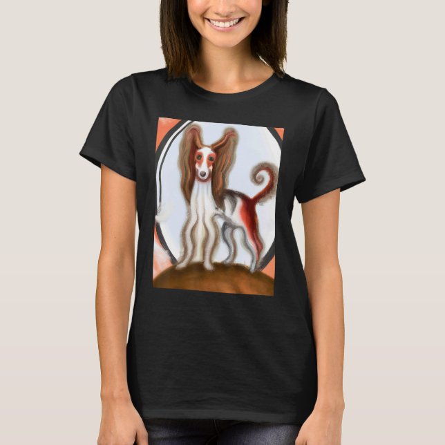 T-shirt Pour Ventilateur De Puppie De Chien Mignonne Style (Devant)