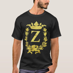 T-shirt Pour Zachary, Zoe, Zoey. La lettre Z monogramme, a