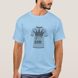 T-shirt "Pourcentage épique" Couronne et Grunge Ar