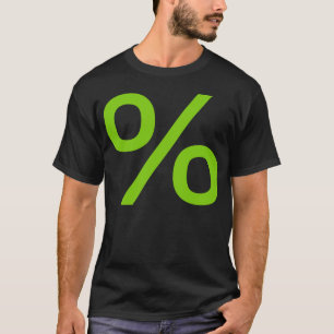 T-shirt Pourcentage - Martian Green