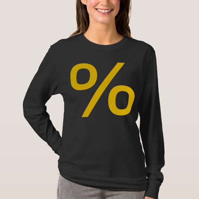 T-shirt Pourcentage - orange (Devant)