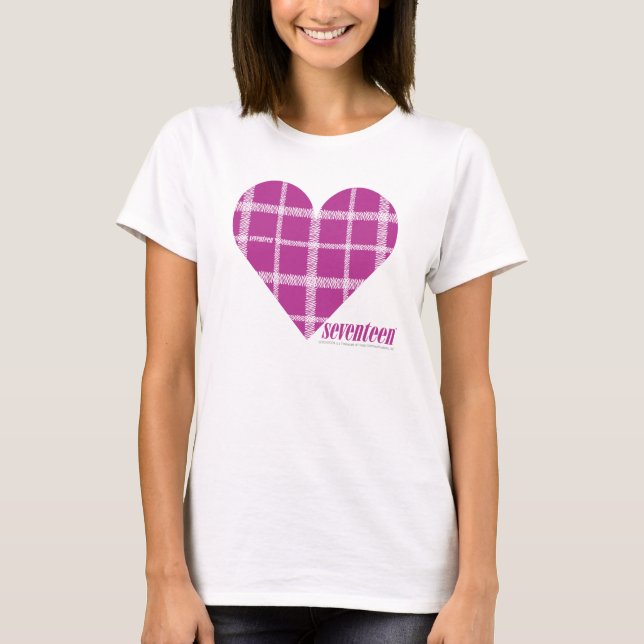 T-shirt Pourpre 2 de plaid (Devant)