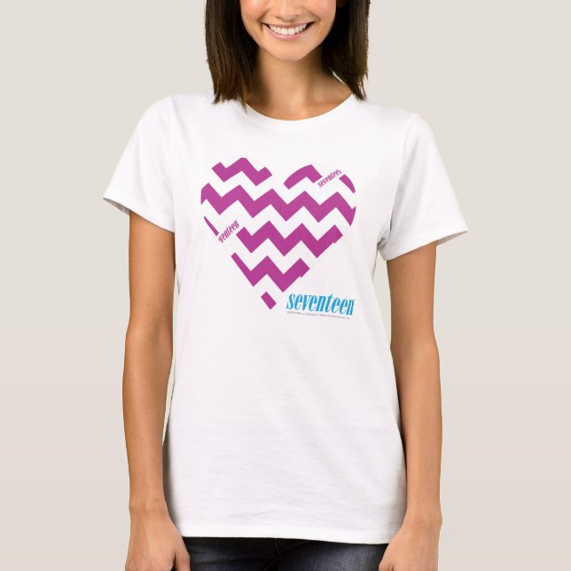 T-shirt Pourpre 2 de zigzag (Devant)