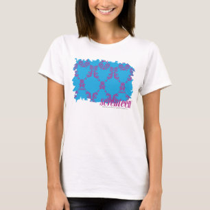 T-shirt Pourpre-Aqua 4 de damassé