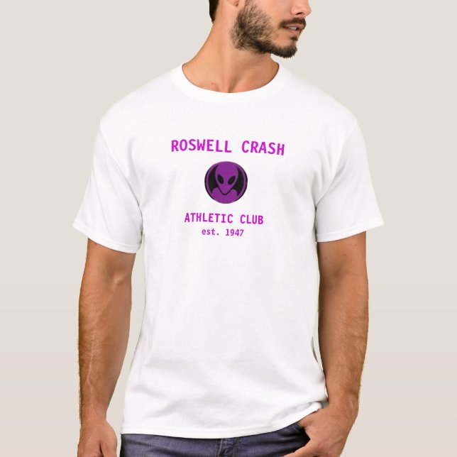T-shirt Pourpre d'accident de Roswell (Devant)