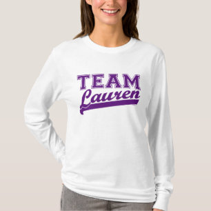 T-shirt Pourpre de Lauren d'équipe