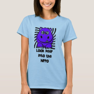 T-shirt Pourpre d'hippopotame de Hypno