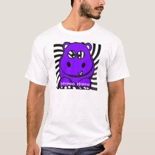 T-shirt Pourpre d'hippopotame de Hypno