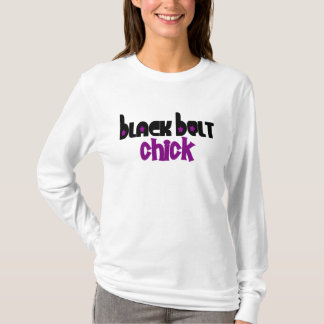 T-shirt Pourpre du poussin 1 de ceinture noire