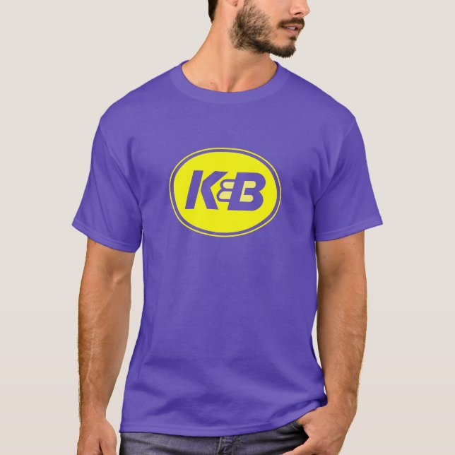 T-shirt Pourpre et pièce en t de l'or K&B (Devant)