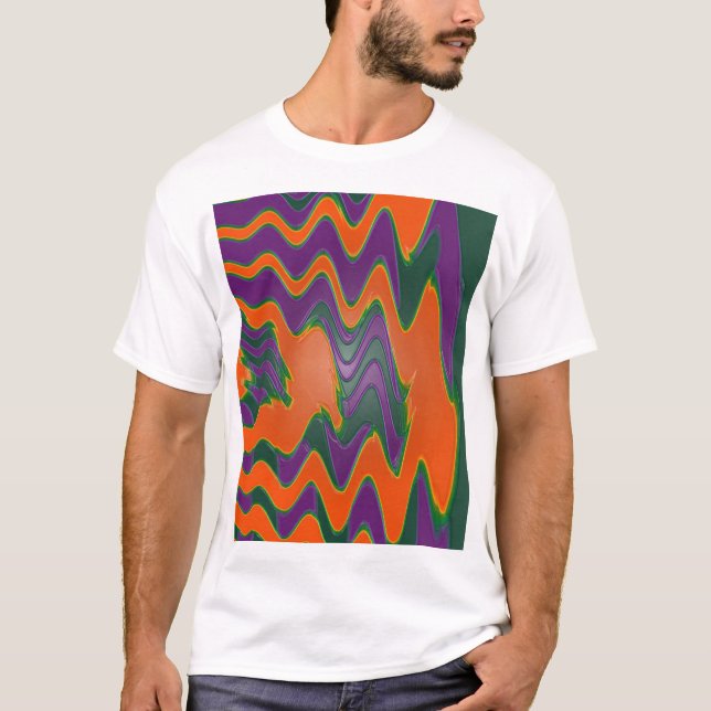 T-shirt pourpre orange super (Devant)