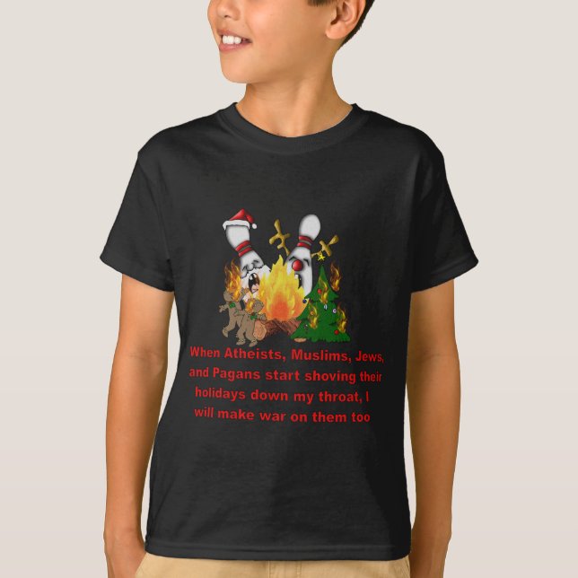 T-shirt Pourquoi il y a guerre sur Noël (Devant)