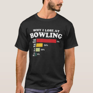 T-shirt Pourquoi j'ai perdu à Bowling