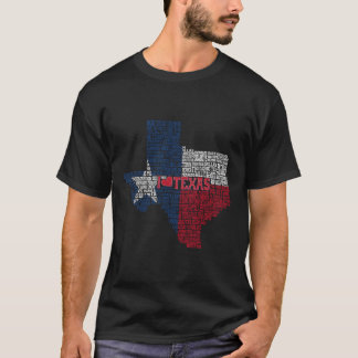 T-shirt Pourquoi j'aime le Texas Typographic Design