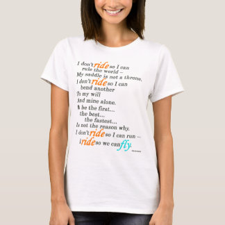 T-shirt Pourquoi je monte