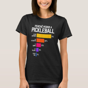T-shirt Pourquoi je perds à Pickleball Excuses Pickleballe