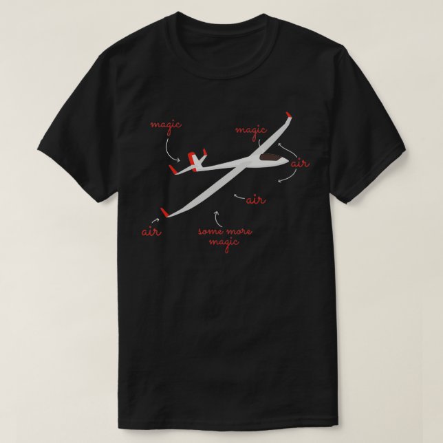 T-shirt Pourquoi les pilotes de planeurs ne volent de la m (Design devant)