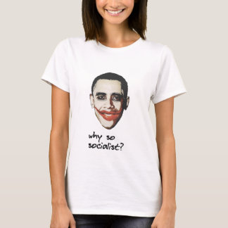 T-shirt Pourquoi noir tellement socialiste d'adhésif pour