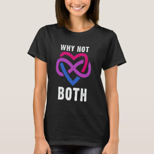 T-shirt Pourquoi pas les deux Polyamory Infinity Heart Bi