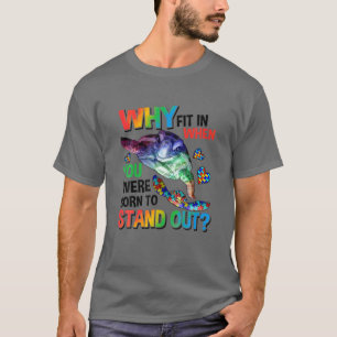 T-shirt Pourquoi S'Ajuster, Né Pour Se Retirer, Tortue, Au