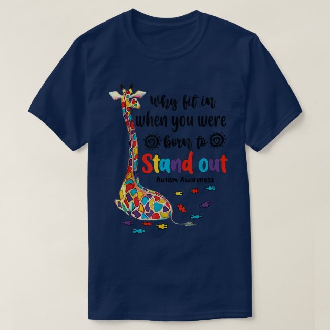 T-shirt pourquoi s'intégrer quand vous êtes né à se démarq (Design devant)
