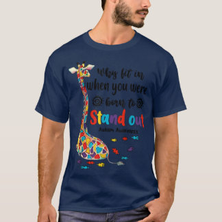 T-shirt pourquoi s'intégrer quand vous êtes né à se démarq