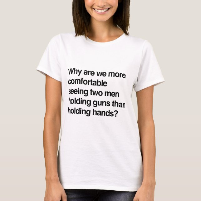 T-shirt Pourquoi sommes nous une prise voyante plus (Devant)