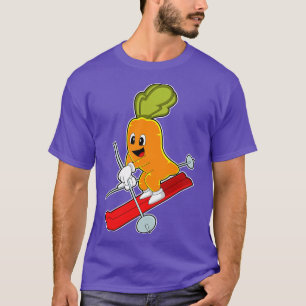 T-shirt pourrir comme skieur avec ski